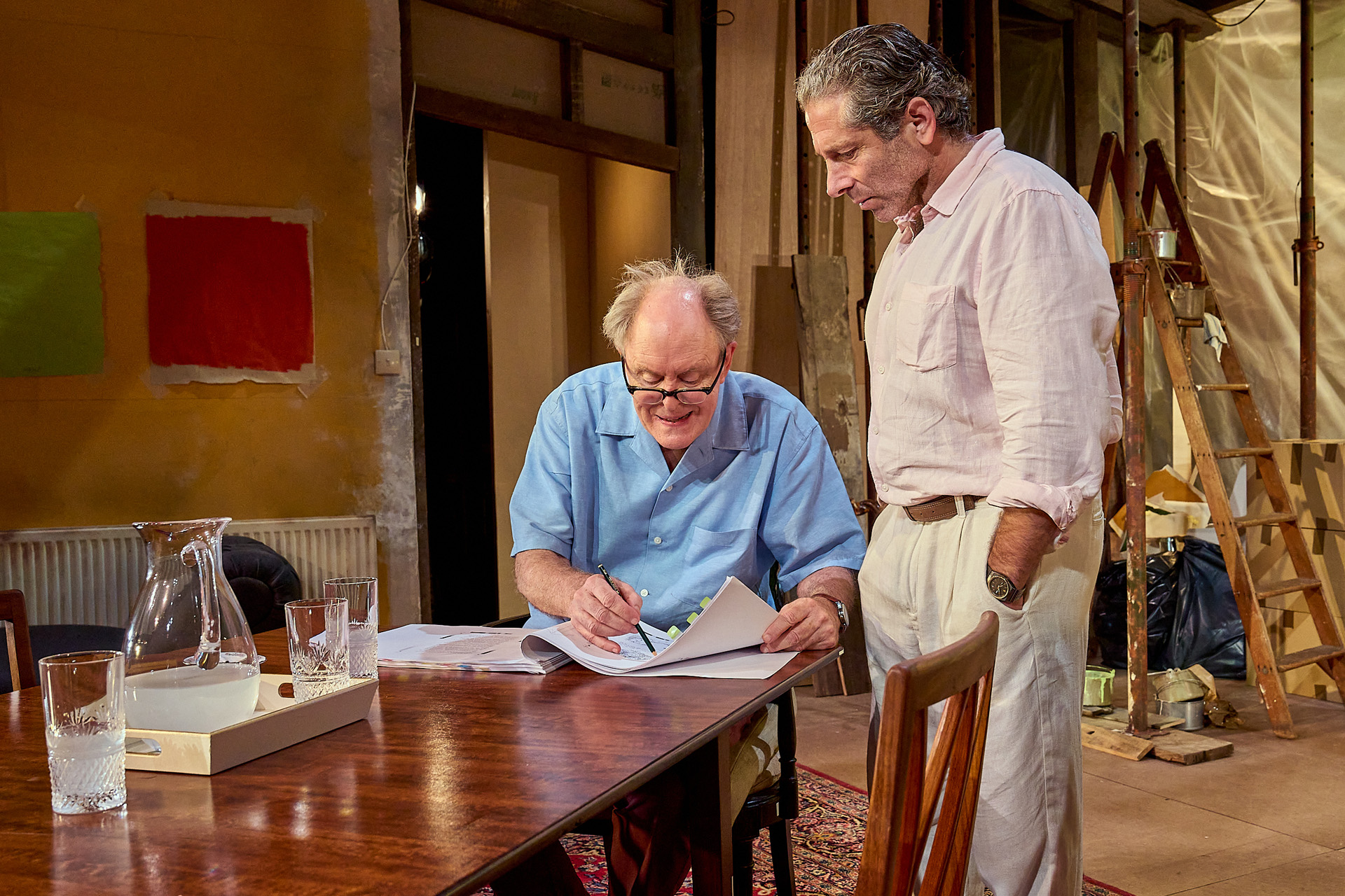 John Lithgow and Elliot Levey in the Royal Court production of GIANT